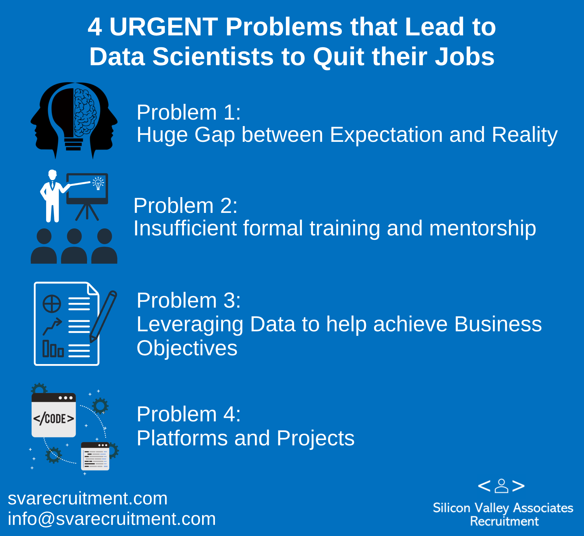 4 URGENT Problems that lead to Data Scientists to quit their jobs